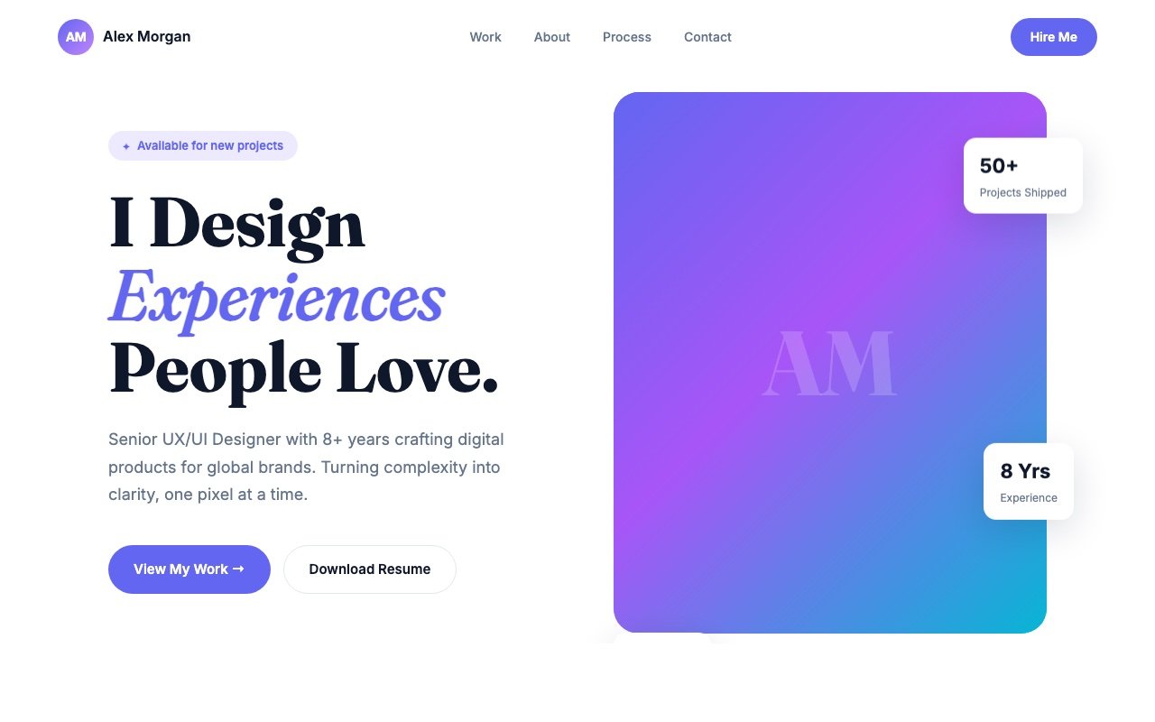 Alex Morgan – Designer